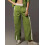 (M, Green) Pantalon ample d'été de serrage 5