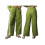 (M, Green) Pantalon ample d'été de serrage 2