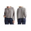 (L, Gray) Women's Crew Neck Knit Cardigan Basic Long Sleeve Solid Color Button Down Sweater Outwear 4
