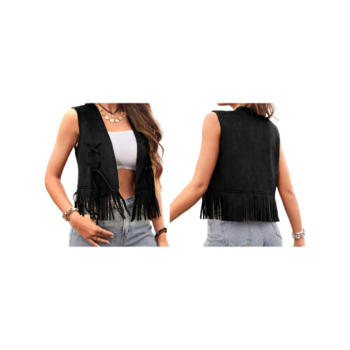 (XL, Black) Γυναικείο Αμάνικο Γιλέκο, Άνετη Χρήση 2
