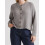 (L, Gray) Women's Crew Neck Knit Cardigan Basic Long Sleeve Solid Color Button Down Sweater Outwear 6