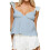 (M, Blue) Camiseta de verano profundo, holgada. 1