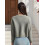 (L, Gray) Women's Crew Neck Knit Cardigan Basic Long Sleeve Solid Color Button Down Sweater Outwear 2