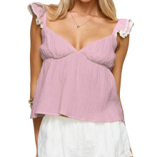 (M, Pink) Camiseta de verano profundo, holgada.