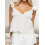 (S, White) Camiseta de verano profundo, holgada. 5