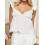 (S, White) Camiseta de verano profundo, holgada. 6