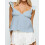 (M, Blue) Camiseta de verano profundo, holgada. 4