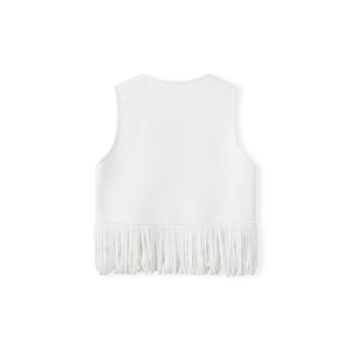 (XL, White) Γυναικείο σουέτ γιλέκο χίπικης εμφάνισης 1