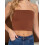 Trägerloses, doppellagiges Bandeau-Top für Damen – Basic-Freizeittop 1