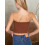 Trägerloses, doppellagiges Bandeau-Top für Damen – Basic-Freizeittop 2