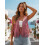(L, Pink) Γυναικείο σουέτ γιλέκο χίπικης εμφάνισης 4