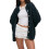 (One Size, Black) Women Knit Cardigan, Long Sleeve Button Closure Solid Fall Casual Jacket Sweater 1