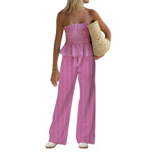 (M, Pink) Set de pantaloni 2 piese.