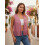 (XL, Pink) Γυναικείο σουέτ γιλέκο χίπικης εμφάνισης 4
