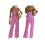 (M, Pink) Set de pantaloni 2 piese. 2