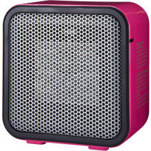 Kerámia hősugárzó – 500 W-os mini asztali/sátor alakú hősugárzó, felborulásvédelemmel, könnyű (0,6 kg), rózsaszín, 14,5x8,1x15 cm