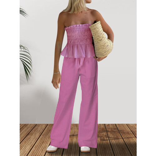 (S, Pink) Γυναικείο Φθινοπωρινό Σετ 2 τεμαχίων 2