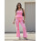 (S, Pink) Γυναικείο Φθινοπωρινό Σετ 2 τεμαχίων 11