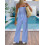 (L, Blue) Set de pantaloni 2 piese. 5