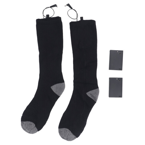 Elektrisch beheizte Socken, beidseitig, schwarz, 3xAA, Einheitsgröße 2
