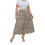 Plus Size Plisseret Nederdel til Kvinder Casual Chiffon Elastisk Talje Boho Nederdele Plus Size Midi Nederdele 1