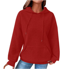 Sweat-shirts à capuche Admvng pour femmes, manches longues, col rond, unis, tailles S à 2XL