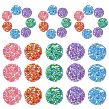 Apliques de strass para artesanato - 100 peças de strass de cores sortidas com base plana (a granel)