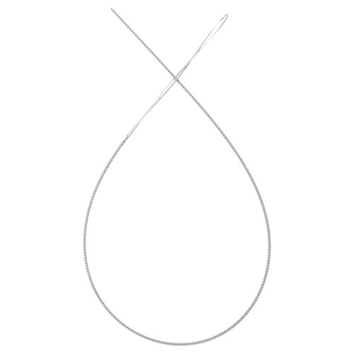 Hook Reusable Beading Needle DIY Jewelry Making 13x0.1cm Silver