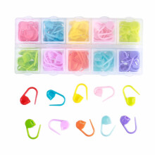 Marcadores de Ponto de Crochê Moluckfu com Trava, Multicoloridos, 110 Unidades, 16 x 7 x 4 cm