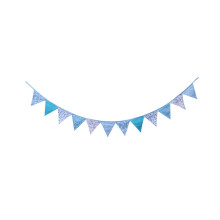 1 banderín triangular para despedidas de soltera y baby showers (35,5 x 14 cm)