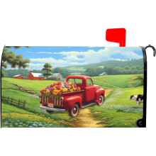Magnetische brievenbushoes met bloemenprint voor lente/zomer, 21x25,5 inch, geschikt voor standaard brievenbussen van pick-up trucks.