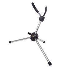 Foldable Soprano Saxophone Stand Portable Sax Metal Floor Stand Holder with Carry Bag