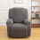 Stretchig schäslong fåtölj soffa soffa överdrag fåtöljskydd 3