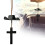 Cowboy Hat Cross Car Charm Black 2 Pack 4