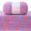Νήμα από μαλλί γάλακτος Tie-Dye (130m), Μαλακό μείγμα βαμβακιού, Πολύχρωμο – για 6