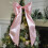 Julgranstopp Rosett Röd Satin Stor Rosa 7