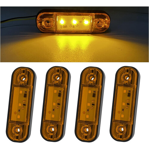 Πλευρικά φώτα LED, Πλευρικά φώτα φορτηγού Universal, Φώτα θέσης εμπρός/πίσω, 12V/24V, 3,4