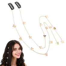 Set di fermagli per capelli DESIGNICE, gioielli per capelli con nappe a farfalla per trecce, accessori per dreadlock con clip, catena per capelli
