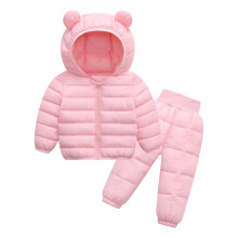 Completo invernale per neonati, composto da giacca e pantaloni, per bambini e bambine, antivento e caldo, due pezzi.