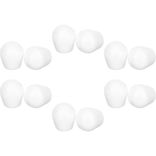 Tineasur 12Pcs White Foam Cake Models Smooth Reusable Multi Function DIY Cake Dummies