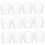 Tineasur 12Pcs White Foam Cake Models Smooth Reusable Multi Function DIY Cake Dummies 5