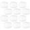 Tineasur 12Pcs White Foam Cake Models Smooth Reusable Multi Function DIY Cake Dummies 4