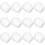 Tineasur 12Pcs White Foam Cake Models Smooth Reusable Multi Function DIY Cake Dummies 7
