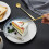 Dinnerware Sets,6PCS Spoon Long Handle Texture Stainless Mixing Coffee Spoon For Home 3