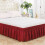 Wrap Around Dust Ruffle Bed Skirt – Microfiber, Adjustable Elastic, Wrinkle-Free, Machine Washable 2