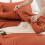 King Size Comforter Set Burnt Orange 3 pcs 7
