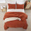 King Size Comforter Set Burnt Orange 3 pcs 5