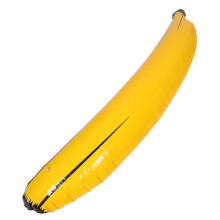 OUNONA Realistische Gele Gigantische Opblaasbare Banaan voor Feestdecoraties en Buitenevenementen