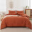 King Size Comforter Set Burnt Orange 3 pcs 3