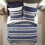 Queen Bed in a Bag Set – Red & Grey Stripes, Microfiber 3